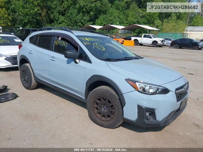 2019 Subaru Crosstrek 2.0I VIN: JF2GTABC9KH286682 Lot: 40111747