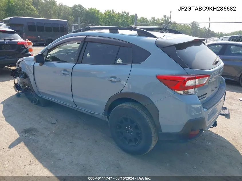 2019 Subaru Crosstrek 2.0I VIN: JF2GTABC9KH286682 Lot: 40111747