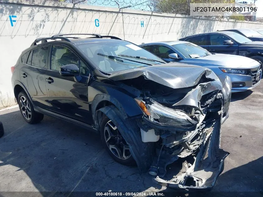 2019 Subaru Crosstrek 2.0I Limited VIN: JF2GTAMC4K8301196 Lot: 40180618