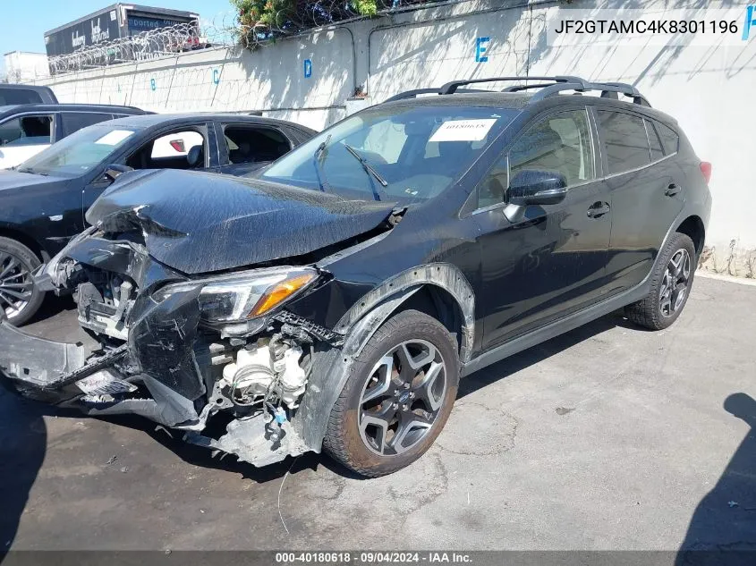 2019 Subaru Crosstrek 2.0I Limited VIN: JF2GTAMC4K8301196 Lot: 40180618