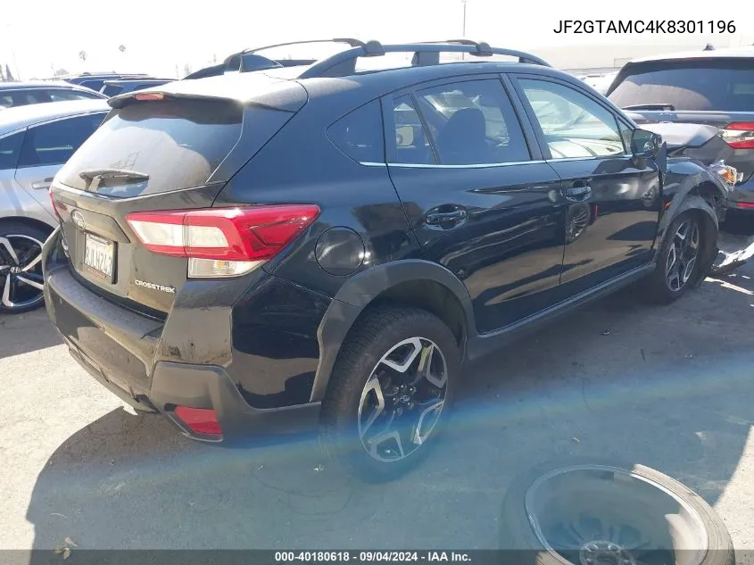 2019 Subaru Crosstrek 2.0I Limited VIN: JF2GTAMC4K8301196 Lot: 40180618