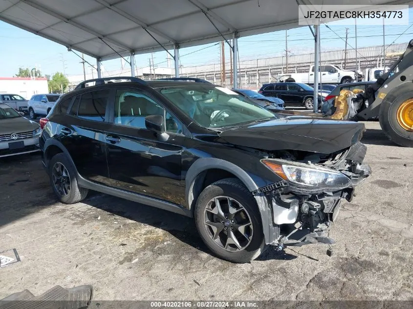 2019 Subaru Crosstrek 2.0I Premium VIN: JF2GTAEC8KH354773 Lot: 40202106