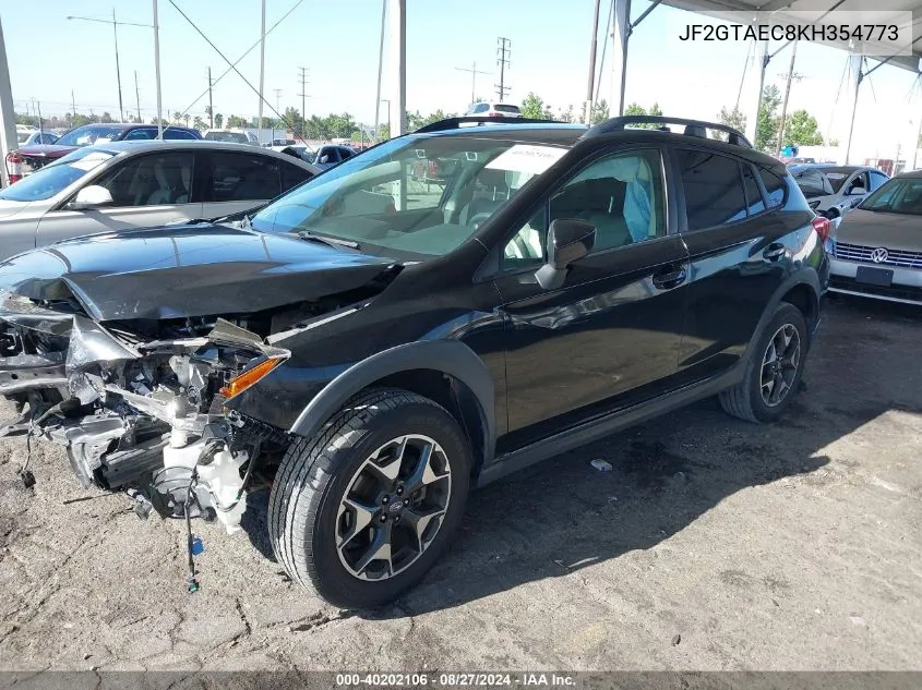 2019 Subaru Crosstrek 2.0I Premium VIN: JF2GTAEC8KH354773 Lot: 40202106