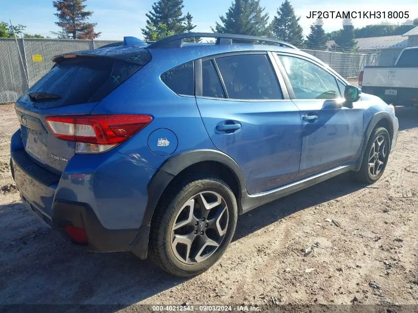 JF2GTAMC1KH318005 2019 Subaru Crosstrek 2.0I Limited