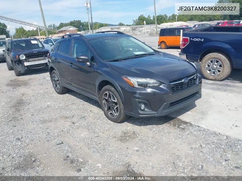 2019 Subaru Crosstrek 2.0I Limited VIN: JF2GTAMC3K8200327 Lot: 40243205