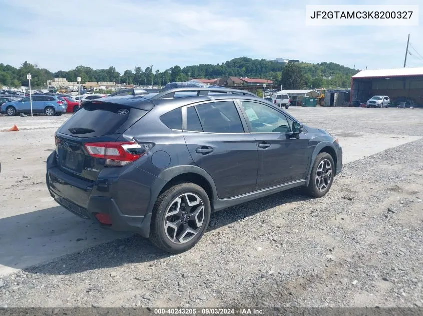 2019 Subaru Crosstrek 2.0I Limited VIN: JF2GTAMC3K8200327 Lot: 40243205