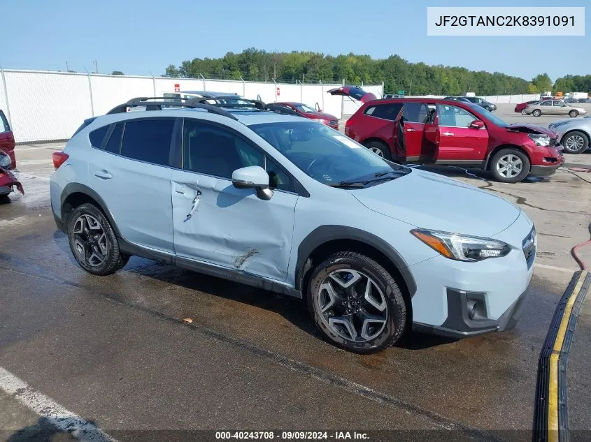 2019 Subaru Crosstrek 2.0I Limited VIN: JF2GTANC2K8391091 Lot: 40243708