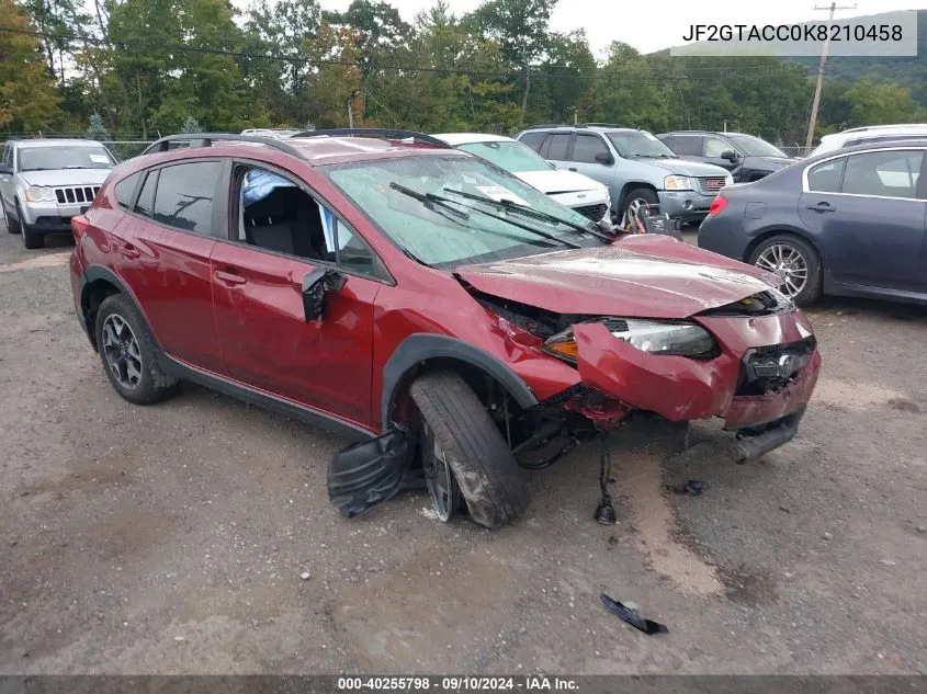 2019 Subaru Crosstrek 2.0I Premium VIN: JF2GTACC0K8210458 Lot: 40255798