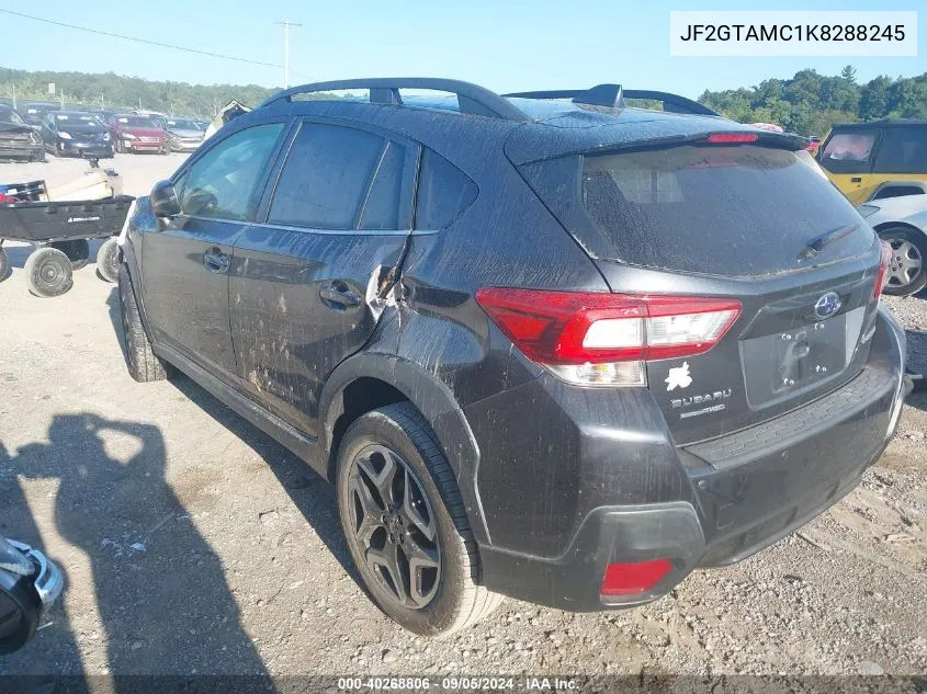 JF2GTAMC1K8288245 2019 Subaru Crosstrek 2.0I Limited