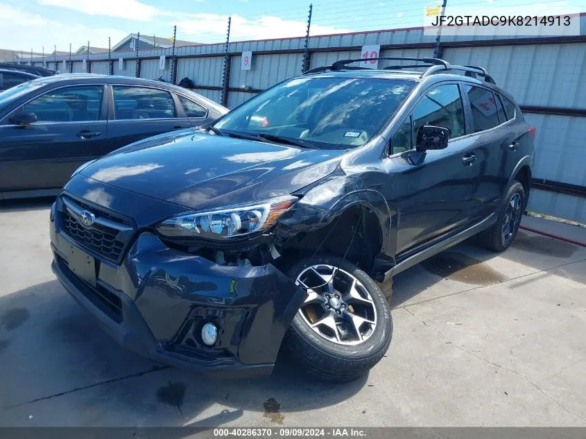 2019 Subaru Crosstrek 2.0I Premium VIN: JF2GTADC9K8214913 Lot: 40286370