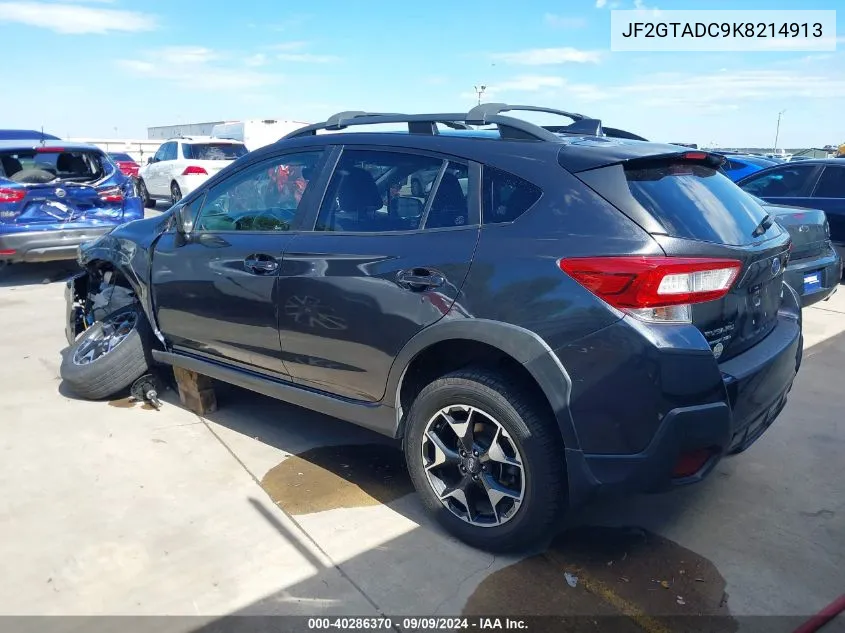 2019 Subaru Crosstrek 2.0I Premium VIN: JF2GTADC9K8214913 Lot: 40286370