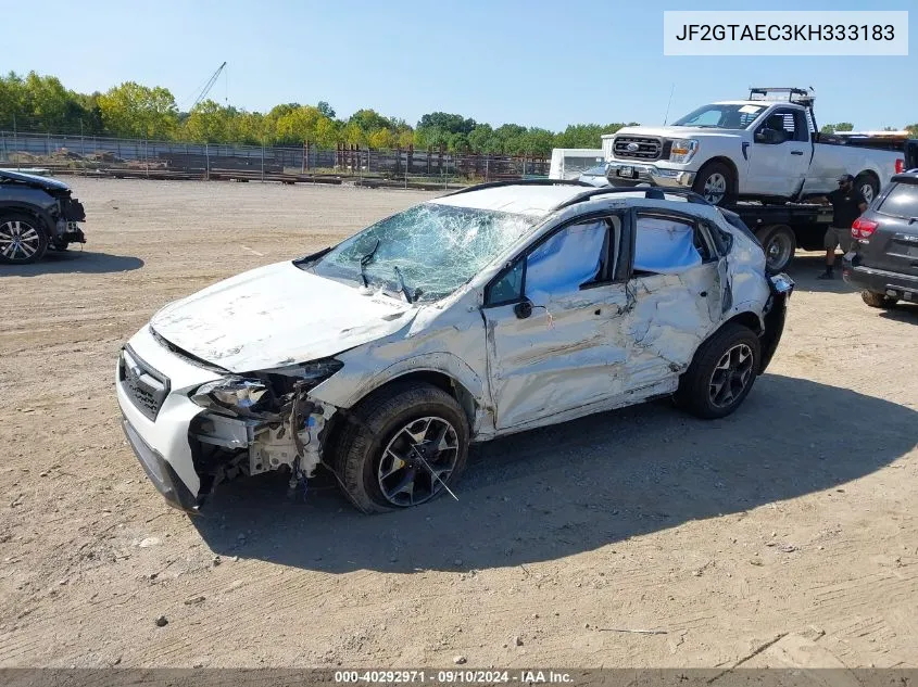 2019 Subaru Crosstrek 2.0I Premium VIN: JF2GTAEC3KH333183 Lot: 40292971