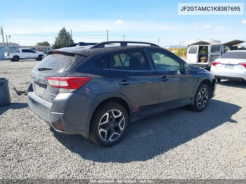 JF2GTAMC1K8387695 2019 Subaru Crosstrek 2.0I Limited