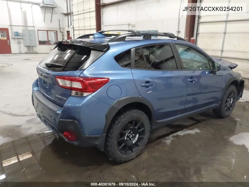 2019 Subaru Crosstrek 2.0I Premium VIN: JF2GTACCXKG254201 Lot: 40301676