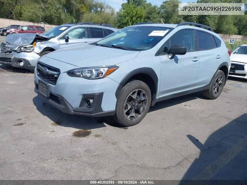 2019 Subaru Crosstrek VIN: JF2GTAAC9KH226998 Lot: 40302593