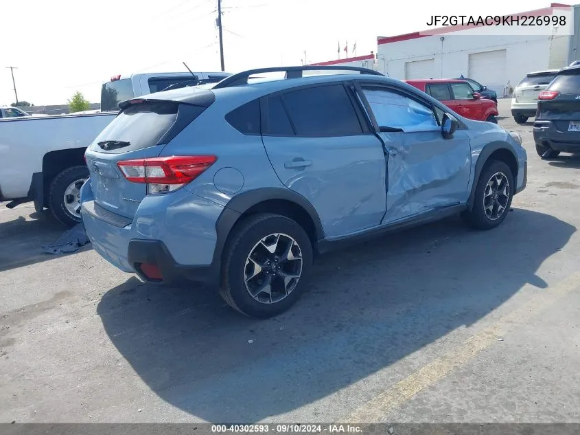 2019 Subaru Crosstrek VIN: JF2GTAAC9KH226998 Lot: 40302593