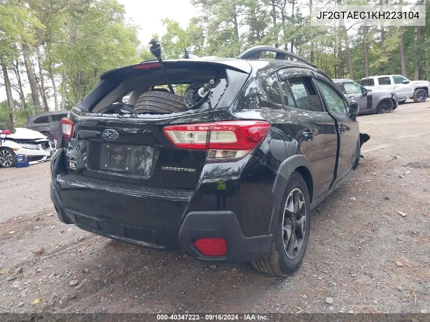 2019 Subaru Crosstrek Premium VIN: JF2GTAEC1KH223104 Lot: 40347223