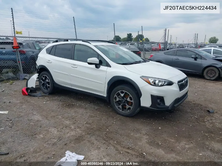 JF2GTAEC5KH224434 2019 Subaru Crosstrek 2.0I Premium