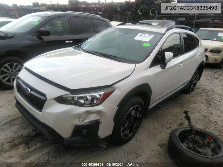 2019 Subaru Crosstrek 2.0I Premium VIN: JF2GTADC3K8336490 Lot: 40369803