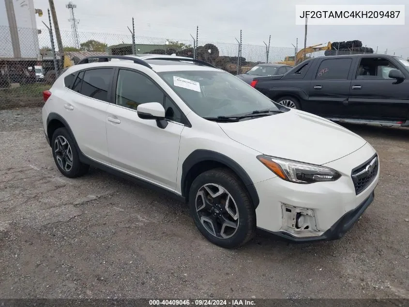 2019 Subaru Crosstrek 2.0I Limited VIN: JF2GTAMC4KH209487 Lot: 40409046