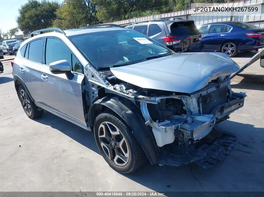 2019 Subaru Crosstrek 2.0I Limited VIN: JF2GTANCXKH267599 Lot: 40415846