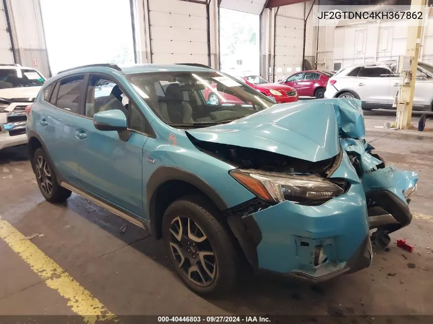 2019 Subaru Crosstrek Hybrid VIN: JF2GTDNC4KH367862 Lot: 40446803