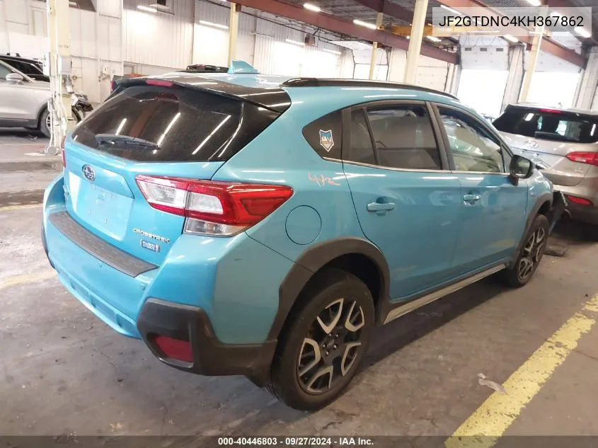 2019 Subaru Crosstrek Hybrid VIN: JF2GTDNC4KH367862 Lot: 40446803