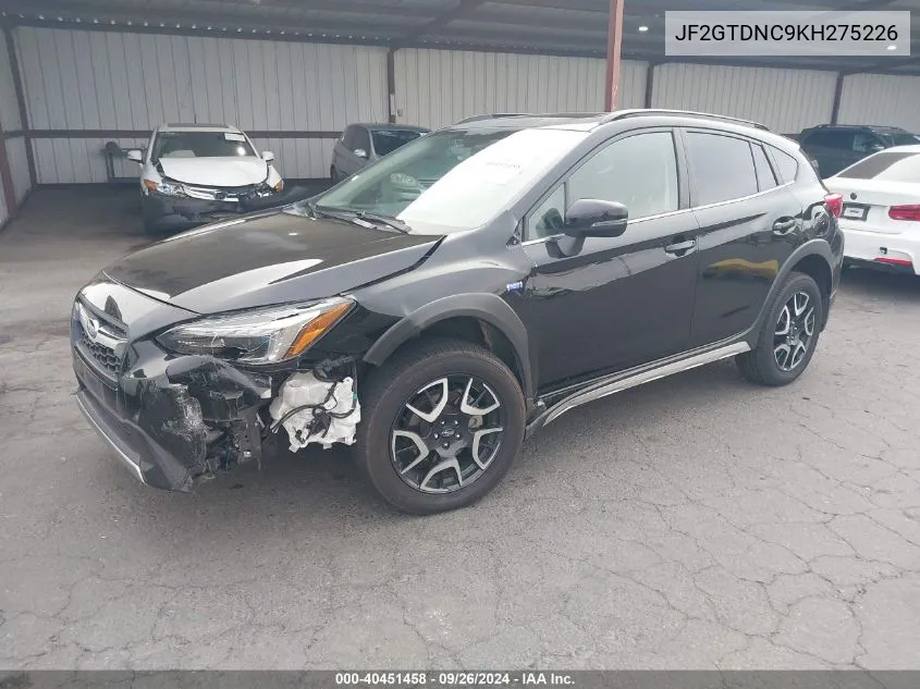 2019 Subaru Crosstrek Hybrid VIN: JF2GTDNC9KH275226 Lot: 40451458