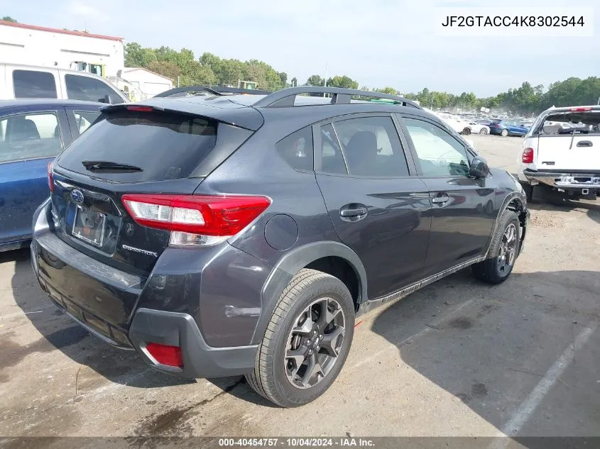 2019 Subaru Crosstrek 2.0I Premium VIN: JF2GTACC4K8302544 Lot: 40454757