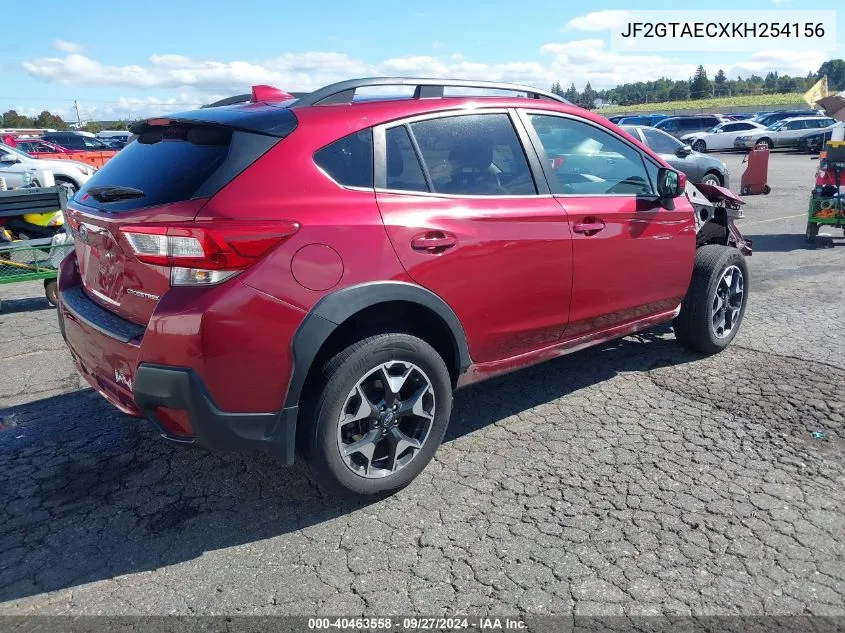 2019 Subaru Crosstrek 2.0I Premium VIN: JF2GTAECXKH254156 Lot: 40463558