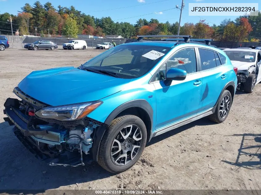 2019 Subaru Crosstrek Hybrid VIN: JF2GTDNCXKH282394 Lot: 40478318