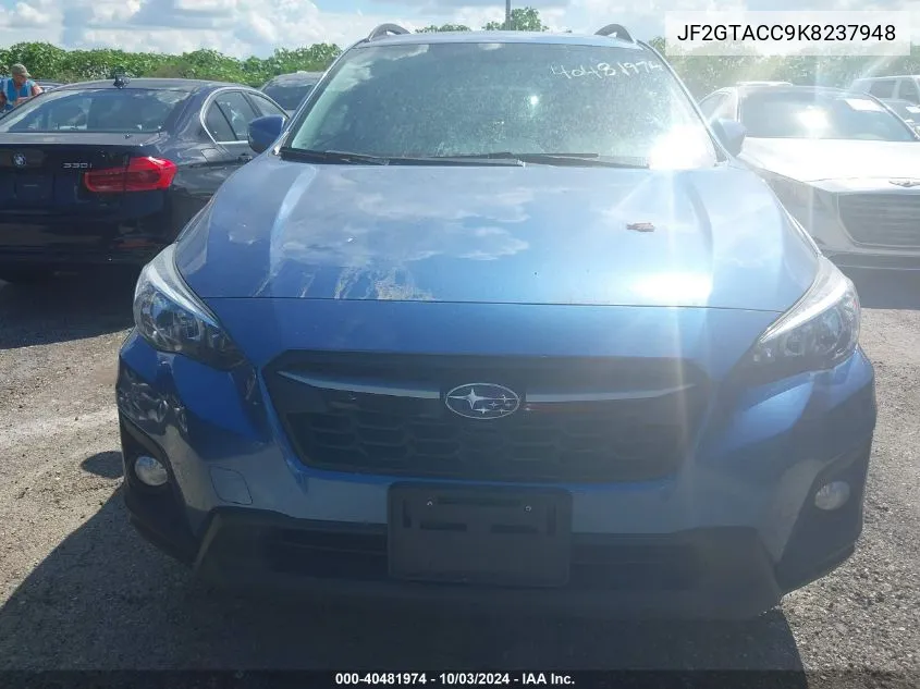 2019 Subaru Crosstrek 2.0I Premium VIN: JF2GTACC9K8237948 Lot: 40481974