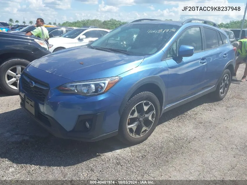 2019 Subaru Crosstrek 2.0I Premium VIN: JF2GTACC9K8237948 Lot: 40481974