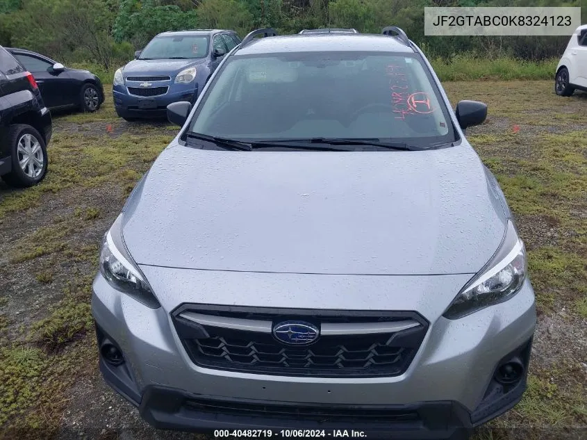 2019 Subaru Crosstrek VIN: JF2GTABC0K8324123 Lot: 40482719