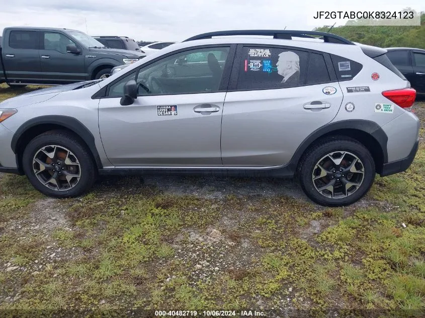 2019 Subaru Crosstrek VIN: JF2GTABC0K8324123 Lot: 40482719