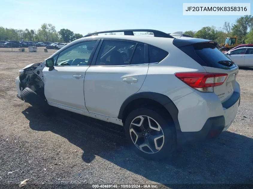 2019 Subaru Crosstrek 2.0I Limited VIN: JF2GTAMC9K8358316 Lot: 40489145