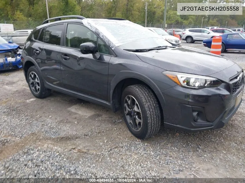 2019 Subaru Crosstrek 2.0I Premium VIN: JF2GTAEC5KH205558 Lot: 40494655