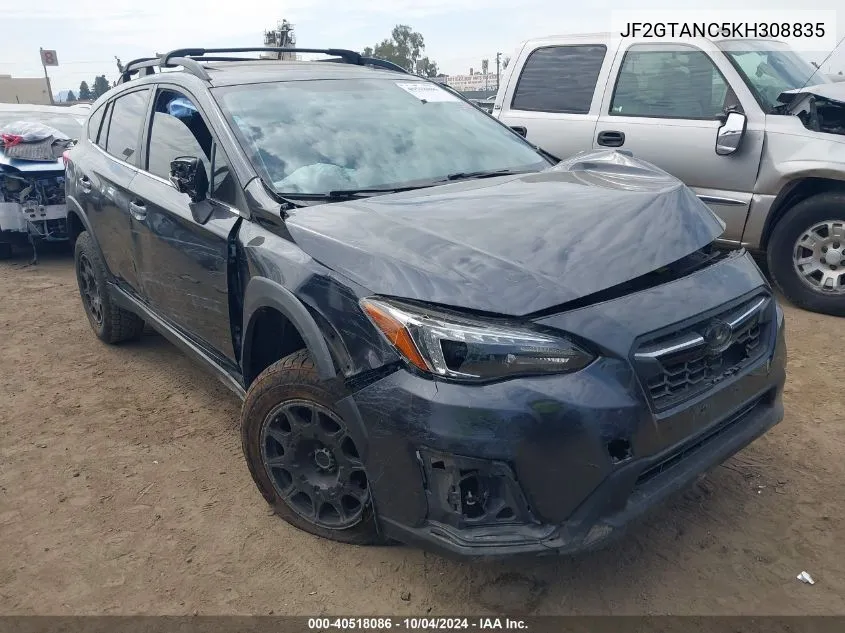 2019 Subaru Crosstrek 2.0I Limited VIN: JF2GTANC5KH308835 Lot: 40518086