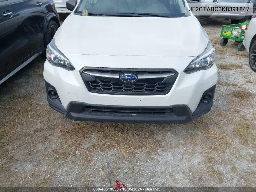 2019 Subaru Crosstrek VIN: JF2GTABC3K8391847 Lot: 40519593