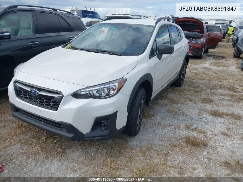 2019 Subaru Crosstrek VIN: JF2GTABC3K8391847 Lot: 40519593