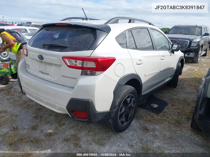 2019 Subaru Crosstrek VIN: JF2GTABC3K8391847 Lot: 40519593