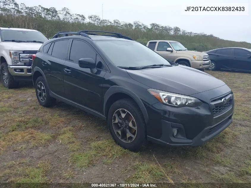 2019 Subaru Crosstrek 2.0I Premium VIN: JF2GTACCXK8382433 Lot: 40521367