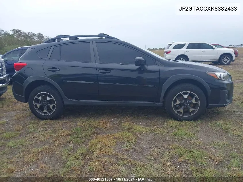 2019 Subaru Crosstrek 2.0I Premium VIN: JF2GTACCXK8382433 Lot: 40521367