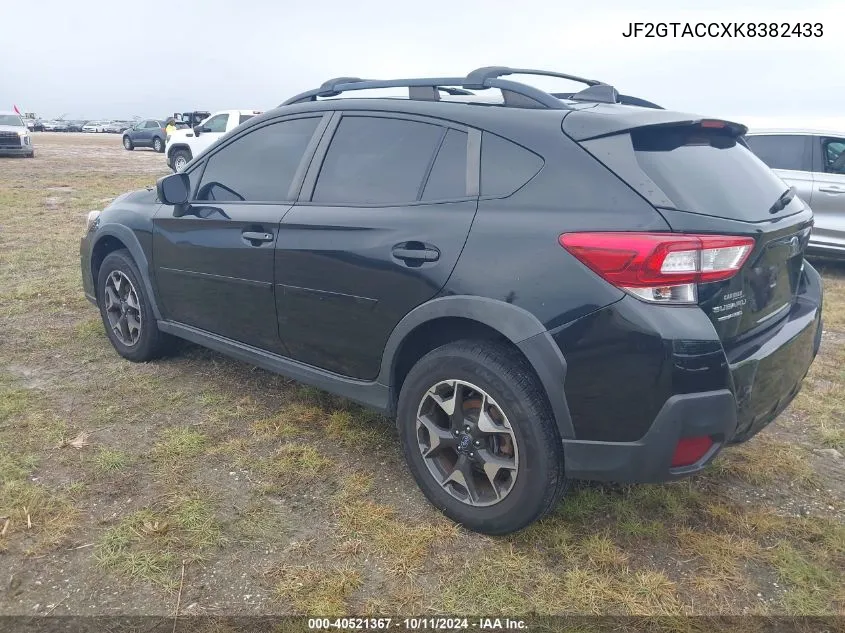 2019 Subaru Crosstrek 2.0I Premium VIN: JF2GTACCXK8382433 Lot: 40521367