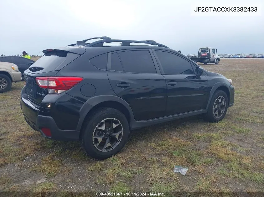 2019 Subaru Crosstrek 2.0I Premium VIN: JF2GTACCXK8382433 Lot: 40521367