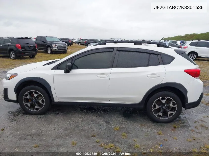 2019 Subaru Crosstrek VIN: JF2GTABC2K8301636 Lot: 40533780