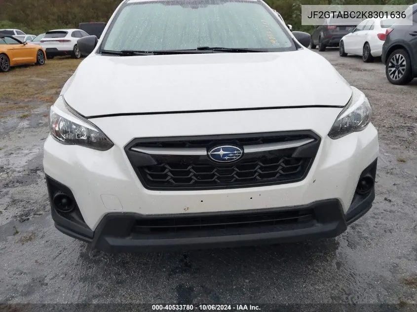 2019 Subaru Crosstrek VIN: JF2GTABC2K8301636 Lot: 40533780