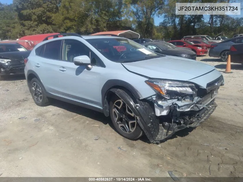 2019 Subaru Crosstrek 2.0I Limited VIN: JF2GTAMC3KH351734 Lot: 40582637