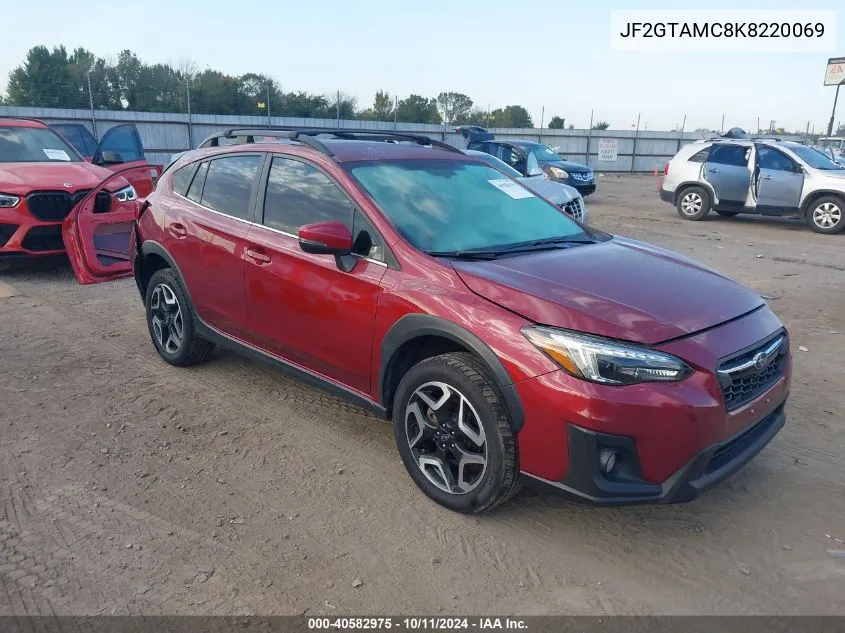 2019 Subaru Crosstrek 2.0I Limited VIN: JF2GTAMC8K8220069 Lot: 40582975