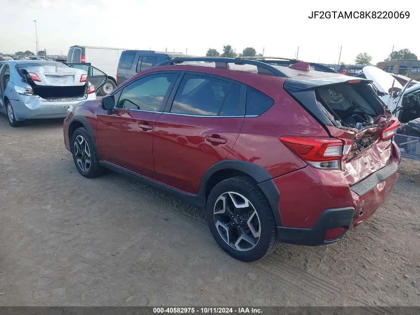 JF2GTAMC8K8220069 2019 Subaru Crosstrek 2.0I Limited